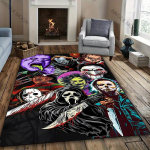 3D Halloweeni &Otilde;udus Thriller Teemaline Vaip Elutuba Magamistuba Diivan Suure Pindalaga Dekoratiivne Matt Pehme Libisemisvastane Nelja Hooaja Vaip Kingitus 50x80cm (20x31in)