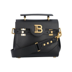 Balmain B-Buzz 23 Kuldse Metallist Aksessuaaridega Vasikanahast &Otilde;lakott Naiste K&auml;ekotid Must XN1DB526LPRS0PA Basic Set (Bag+Dust Bag)