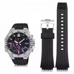 Casio silikoonrihm ECB-10/ECB-10YP ECB-950 Must kaheksanurkne Tamm Veekindel Eralduv Vaik K&auml;ekell Meeste K&auml;ev&otilde;ru 20mm 20mm