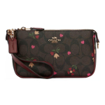 Coach Nolita 19 Monogramm S&uuml;dame Lilleline Tr&uuml;kis T&otilde;mblukuga Nahast &Otilde;lakott Sidur V&auml;ikesed Naiste kotid Pruun Burgundiapunane C7659-IMBMC Basic Set (Bag+Dust Bag)