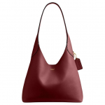 Coach Brooklyn 28 Logo Magnetiline Sulgur Naturaalse Tekstuuriga Nahast T&otilde;mblukuga K&auml;e- ja &Otilde;lakott Keskmine Naiste kotid S&uuml;gavpunane Rubiin CU068-B4XEP Basic Set (Bag+Dust Bag)