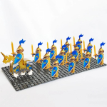 13 tk Vana lossi kuningriigid Punane draakon Kuninglikud r&uuml;&uuml;tlid Hobune Tume sinine L&otilde;vi S&otilde;jav&auml;gi S&otilde;dur Minifiguur Ehitusplokk M&auml;nguasjad lastele blue