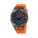 CASIO Unisex vedelkristall/analoog kahekordse n&auml;idikuga seeria must kell GA-2100-1A1(Watch4--) black