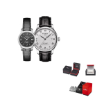 TISSOT Le Locle kollektsioon Automaatne mehaaniline liikumine Unisex k&auml;ekell 39,3 mm H&otilde;bedane sihverplaat T0064071603300+T41112357 Regular Watch Box