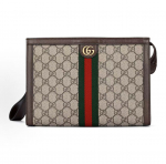 Gucci Ophidia vanutatud lilledega topelt-G-logoga l&otilde;uendist k&auml;ekott tavaline meeste Blackwood/pruun Gift Set(Basic Set+Box+Shopping Bag) pruun/eebenmust