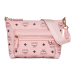 MCM Aren Logo Tr&uuml;kiga Metallpandlaga Pol&uuml;ester Puuvillane &Otilde;lakott Naiste &otilde;lakott Roosa MMRGSTA07PZ001 Basic Set (Bag+Dust Bag)