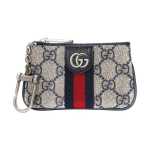 Gucci Ophidia GG Supreme L&otilde;uendist Rahakott Beež Sinine Nahast &Auml;&auml;ris Roheline Punane V&ouml;&ouml; H&otilde;bedane GG Riistvara V&otilde;tmehoidja Naistele Igap&auml;evaseks Kasutamiseks 671722-96IWN-4076 Gift Set(Basic Set+Box+Shopping Bag)