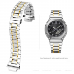 Roostevabast terasest kellarihm Casio G-SHOCK GBM-2100/GM-2100/GA-2100 Ga2110 jaoks Modifitseeritud kaheksanurkne k&auml;ev&otilde;ru Asendusrihm 16mm For GA2100 GA2110