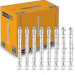 R7s 230W halogeenlambid 6 tk pakis, h&auml;mardatavad, 118mm, soe valge