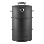 S&uuml;siniksuitsuahi Grill, 470 mm Silindriline S&uuml;siniku BBQ Suitsutusahi, Kaetud Terasest V&auml;litingimustes Grillahi 2 Grillresti, 1 Rippuv Varras, 6 Konksu &