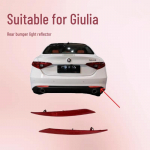Sobib Alfa Romeo Giulia 2016-2022 Tagumisele Kaitserauale Vasakule ja Paremale Punaste Helkuritega Right 50546561/50574815 punane
