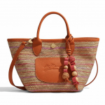 Longchamp Le Panier Pliage Igap&auml;evane t&ouml;&ouml;les&otilde;it Reisimine Kangas ja Nahast T&otilde;mblukuga Kott Naiste T&otilde;mblukuga Kott Vikerkaar 10307HJCM36 Basic Set (Bag+Dust Bag)