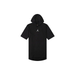 Jordan Pure Color Logo kapuutsiga pullover l&uuml;hikeste varrukatega T-s&auml;rk meestele must DA9872-010 L