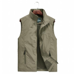 Meeste suures suuruses avara vestiga &uuml;lemine vest M khaki