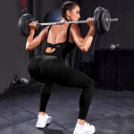 Seksikas Criss-Cross Open Back Slim Fit Jumpsuit naiste j&otilde;usaali sport &uuml;hes t&uuml;kis Bodyd joogap&uuml;ksid Fitness Push Up m&auml;ngukost&uuml;&uuml;m 30158 S must
