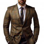 Meeste &uuml;likonnamantel Ametlik &auml;ristiil Slim Fit Plaid Prindiga pikkade varrukatega &uuml;he n&ouml;&ouml;biga suletav keskmise pikkusega sirge kardiganiga t&ouml;&ouml;kontorimantel S