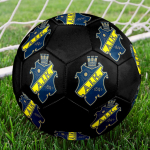 FC AIK Jalgpall, v&auml;rviline, sobib igas vanuses, masin&otilde;mmeldud, PVC materjal, v&otilde;istlustase, vastupidav ja k&otilde;rge p&otilde;rkega