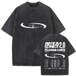 Vintage pestud Playboi Carti Antagonist 2.0 tuur 2025 T-s&auml;rgid Meeste Naiste Mood Hip Hop Pop &Uuml;legabariidiline T-s&auml;rk F&auml;nnid Streetwear S mitmev&auml;rviline