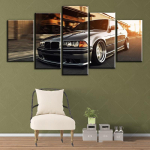 E36 Auto Plakati Maal 5 T&uuml;kki L&otilde;uendikunst Kodu Dekoor Spord auto Seinakujundus Prindid Sise-Seinamaal Elutuba Raamistik No Framed black