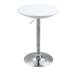 Baarilaud, Kaasaegne s&ouml;&ouml;gilaud, K&otilde;rguse reguleeritav bistroolaud, T&ouml;&ouml;laud (seistes), Letilaud, Kirjutuslaud, &Uuml;mar, Metall, ABS-kate 61 x 61 x 97 cm valge