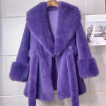 Talvine naiste mood paksenenud naaritsapluusiga v&ouml;&ouml;kott L purple
