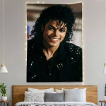 Popi Kuningas Michael Jackson Lipud Seinale Riputatav Taustakunst B&auml;nner Magamistoa Kodu V&auml;lisruumi Kaunistuseks 150x100cm(60x40in)