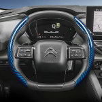 Sobib Citroenile s&uuml;sinikkiust tekstuuriga rooliratta kate C3 C4 X Berlingo C5 Aircross Jumper Spacetourer Ami X Segmented Q EI5