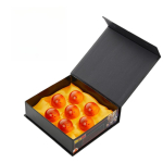 Aeroor Dragon Ball Shenroni kutsumise kristall Super Cosplay Aksessuaarid Luksuslik 7-osaline komplekt Karbis Dekoratiivsed esemed Kingitus (Oranž L&auml;bim&otilde;&otilde;t 4,3 cm) black