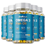 Coolkin Omega 3 Kala&otilde;li Kolmekordse Tugevusega Pehmekapslid 2000mg 120 tk &mdash; EPA ja DHA Igap&auml;evane Toitumine 120*5