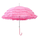 Gootiline Lolita Armas Printsessi Pitsist Vihmavari Pika K&auml;epidemega Poolautomaatne Suur Pulmap&auml;evaks P&auml;ikesevari Naistele Aluminum&8K pink