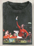 Meeste Bobby Moore 1966 Inglismaa Karikav&otilde;itja S&auml;rk Ametlik Vintage Retro Jalgpallis&auml;rk Ikoonilise Numbriga 10 Meeskonna Logo M black