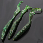 5 tk Worms pehme kalap&uuml;&uuml;gi peibutis Kunstlik s&ouml;&ouml;t peibutis kalastustarbed green