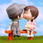 Mini taburet Paarid Nukud Haldjaaed Miniatuurid Decor DIY Mikromaastik sinine