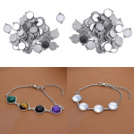 100 t&uuml;kki t&uuml;hjad raami ripatsid, toorikud, alusseaded ehete valmistamiseks 12 mm as described