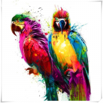 Teemantv&auml;rvimine T&auml;is&uuml;mmargune teemanttikandid V&auml;rv Papagoi Rhinestone DIY Mosaiic Kodukaunistus 30x30CM