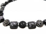 NOA [I2179] - Collier Cr&eacute;ateur 'Sissi' gris noir hall
