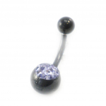 Les Tr&eacute;sors De Lily [I9485] - Body Piercing 'Cristal' violet lilla