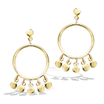 Les Tr&eacute;sors De Lily [Q6825] &ndash; kullatud Boho punasest kullast k&otilde;rvar&otilde;ngad &ndash; 30x15 mm kuld