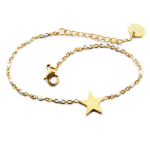 Les Tr&eacute;sors De Lily [R0256] - disainer terasest k&auml;ev&otilde;ru  Une Etoile est N&eacute;e  valge kuld - 10x10 mm valge