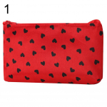 Youshengi &uuml;mbris Heart Dot Print tualett-tarvete pesuvahend Kaasaskantav reisikosmeetikakott meik