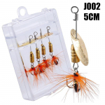 Spinner kalap&uuml;&uuml;gis&ouml;&ouml;dad 5 tk metallist kalap&uuml;&uuml;gi peibutis s&ouml;&ouml;t Bass forell l&otilde;he k&otilde;va metallist lusikas s&ouml;&ouml;dakomplekt JOO1-5.6CM