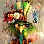 lind 5D DIY teemantmaal  Animal Woodpecker teemanttikandid ristpistes 30x30CM