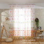 2tk Lihtsa liblika mustriga aknakardinad Elutoa akende kaitsekardinad 100*270cm 2pcs