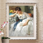 5D DIY Teemantmaal Ristpistes T&auml;isruudukujuline &uuml;mmargune teemanttikandid Mosaiikkunst Pilt kividest kaunistus kingitus Full Round 20X30CM