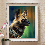 DIY teemantmaal t&auml;isruudu/&uuml;mmarguse teemanttikandiga loom, 5d mosaiik k&auml;sitsi valmistatud kodukaunistus Full Round 20X30CM