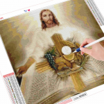 5D t&auml;isruudukujuline &uuml;mmargune teemanttikandid Jeesuse n&auml;put&ouml;&ouml; Uus saabumine Teemantmaal Religioon K&auml;sitsi valmistatud kingitus Kodukaunistus Full Round 30x30CM