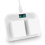 Akulaadija &uuml;hildub Arlo Ultra 4k Arlo Pro 3 kaamera topeltlaadimisjaama LED-iga valge