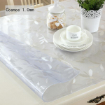 Pehme klaasist laudlina 1mm PVC l&auml;bipaistev laudlina veekindel ristk&uuml;likukujuline lauakate K&ouml;&ouml;gi &otilde;likindel lauamatt 40*60