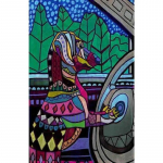 5D DIY Teemantmaali koer Ristpistes Mosaiik Teemanttikandid Roos T&auml;is&uuml;mmargune/ruudukujuline puur Kodukaunistus Round 20x30cm