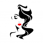 FEIJIEAST Lady Salon Juuksuri Seinakleebised Elutoa kaunistus 43cm*64cm